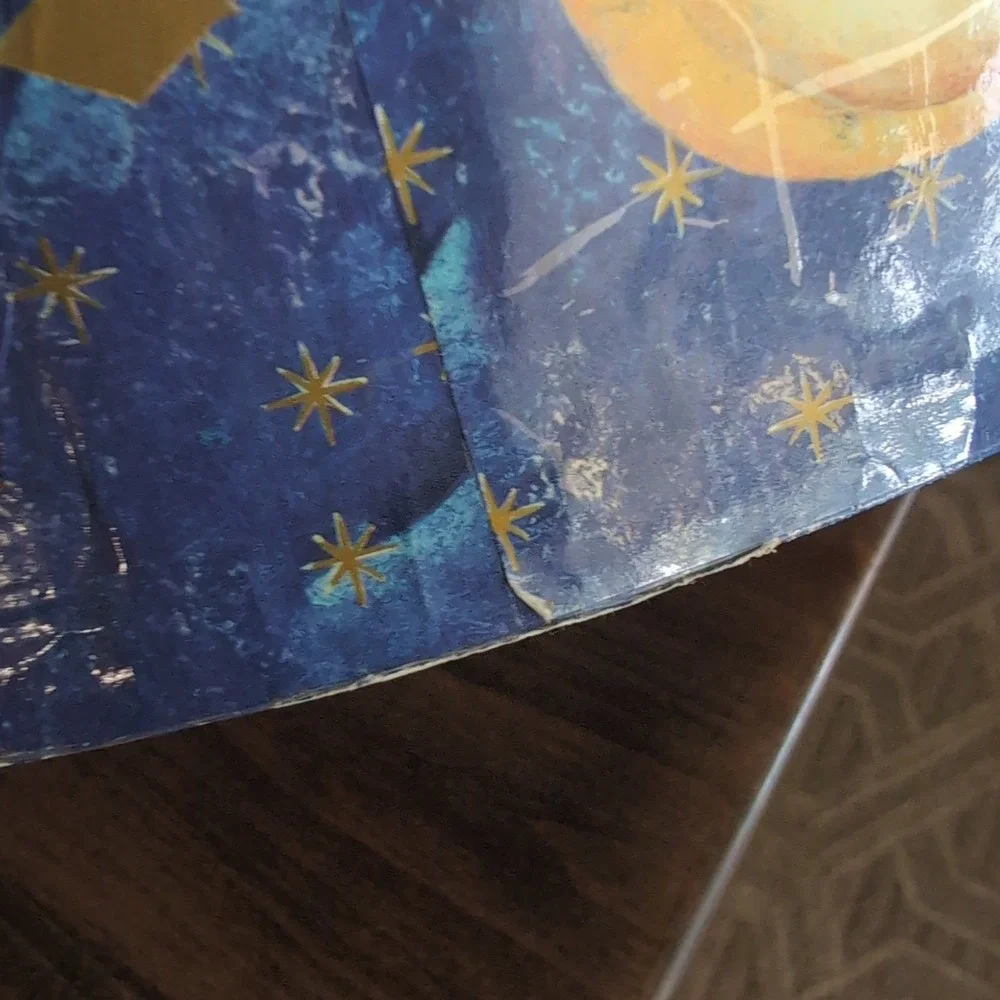 Vintage Celestial Hat Box Angel Sun Moon 90s Whimsigoth Storage Y2K Tri Coastal‎